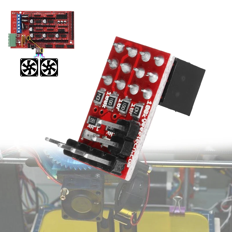 

For Reprap Ramps1.4 RRD Fan Extender,2 PWM Controllable Channels,3D Printer,Mendel