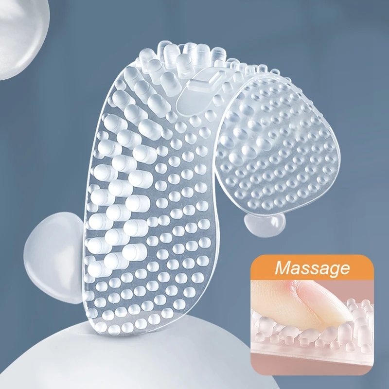 1 Pair Silicone Heel Stickers Heels Grips for Women Men Anti Slip Heel Cushions Non-Slip Inserts Pads Foot Heel Care Protector