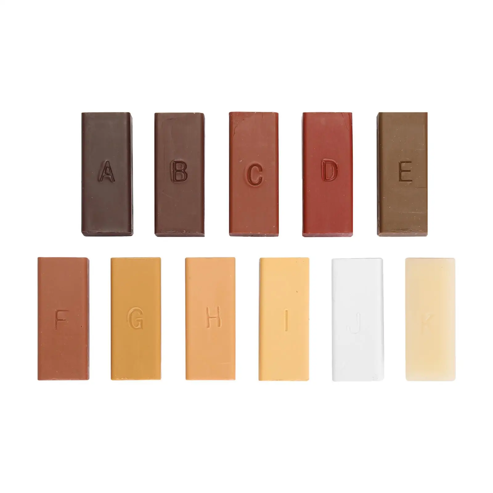 

11Pcs Floor Cracks Repair with Easy Usefully Melting Tool Sandable Drying Filler for Hardwood Maple Oak