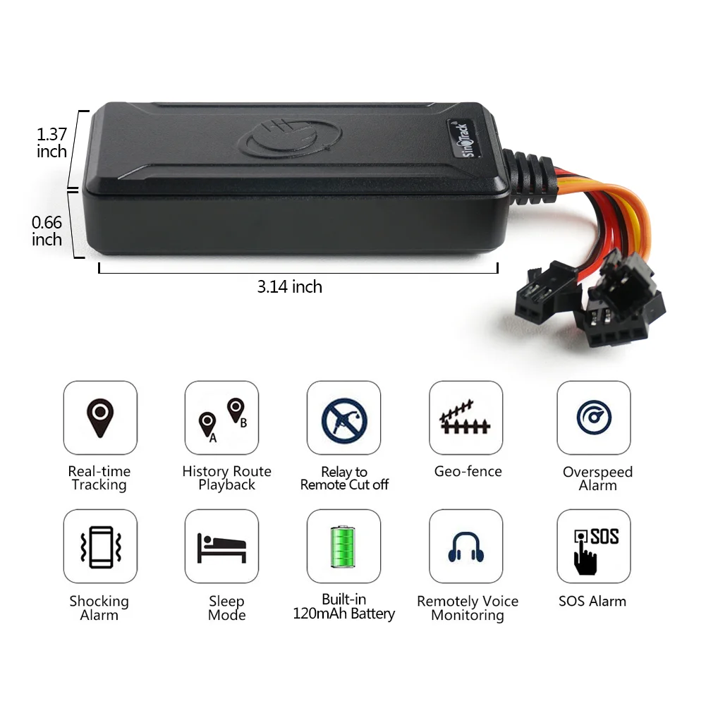 SinoTrack 4G Anti-theft Gps Tracking Device Car Vehicle Gps Tracker Used Globally With Fleet Management enlarge