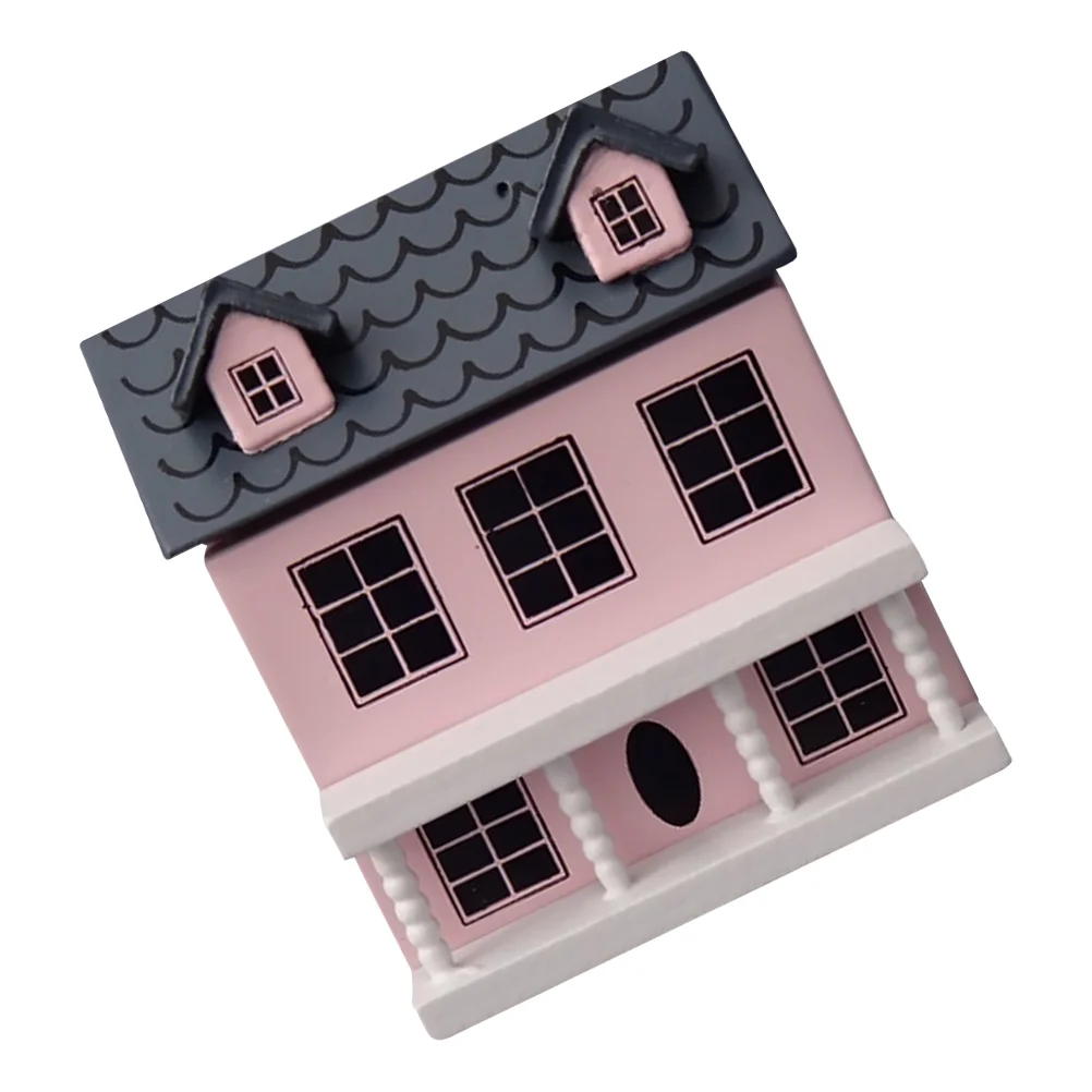 

Mini House Ornament Micro Landscape European Style Wooden Mini House Decor