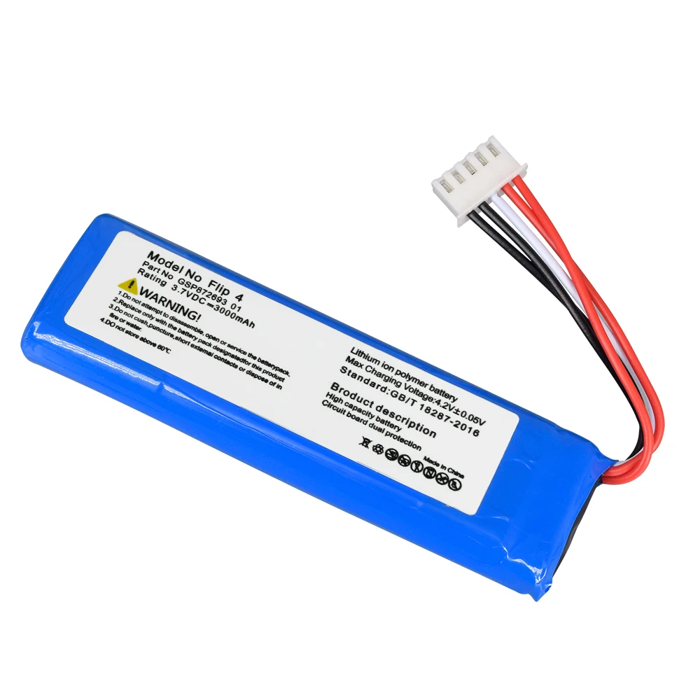 

CITYORK 3000mAh 3.7V gsp872693 01 Rechargeable Battery Pack For JBL Speaker Flip 4, Flip 4 Special Edition gsp872693 01