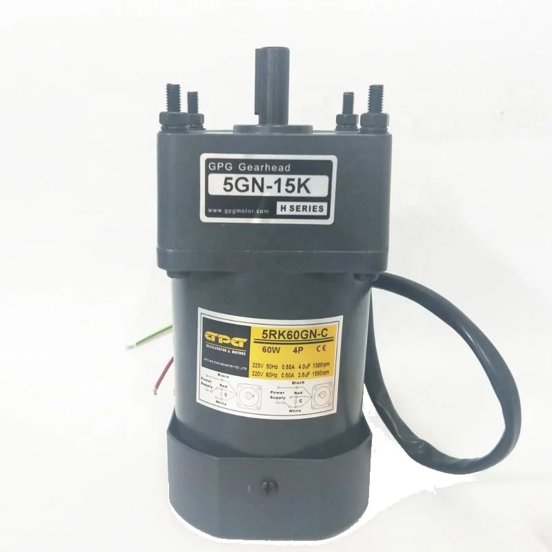 

GPG 60W 220v electric speed reducer AC motor 5RK60GN-C/5GN-15K Gearhead