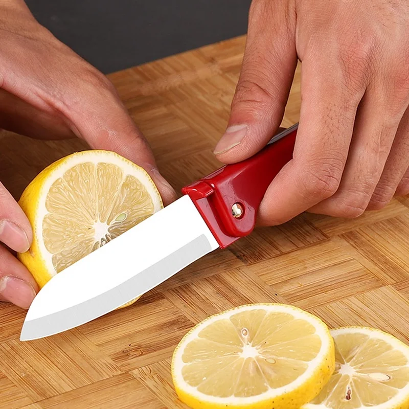 Нож для фруктов складной нож из нержавеющей стали резки овощей мягкий кухонный с