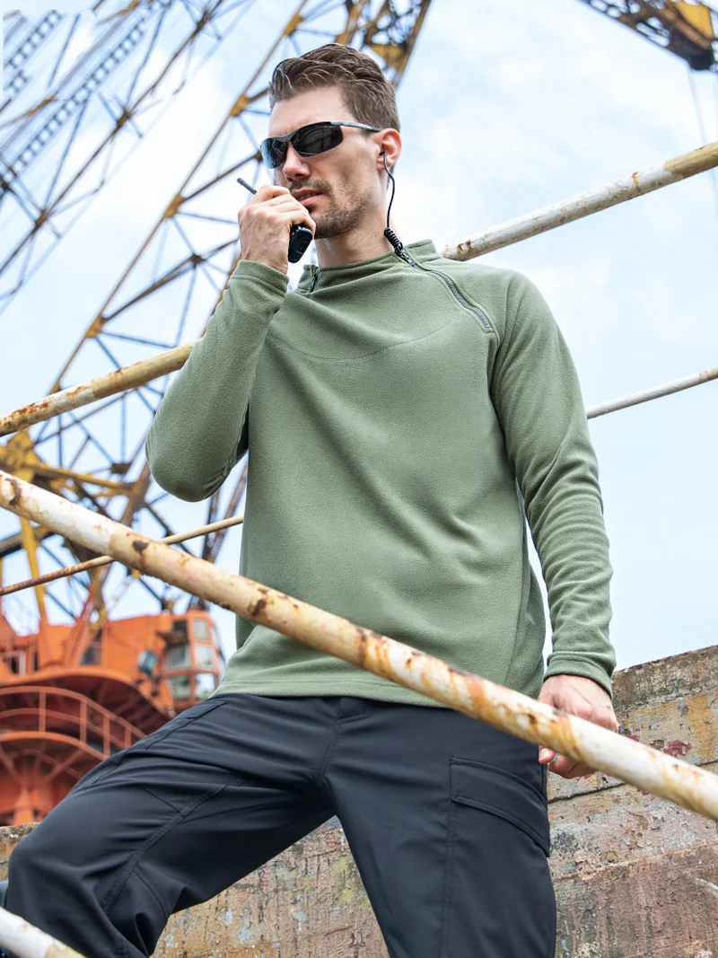 Новинка Осень-зима 2022 мужской Тактический флисовый пуловер уличный Военный