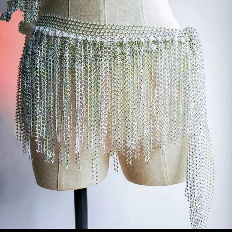 Костюмы для танца живота взрослых 2024 короткое танцевальное платье с бисером