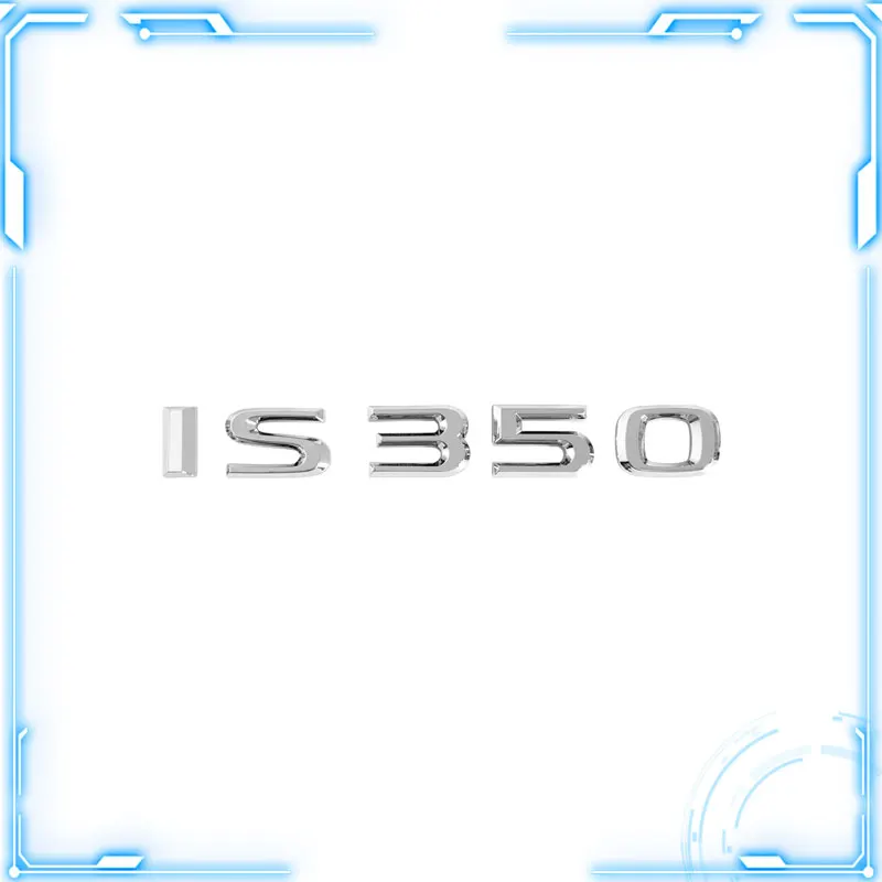 Авто задний багажник, эмблема, металлическая наклейка для Lexus IS350 IS300 IS250 IS200, 3D серебристый/черный буквенный логотип, значок, украшение с именной табличкой