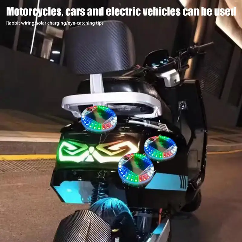 Предупреждающая лампа солнечная противоударная для автомобиля