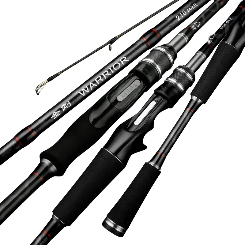 2.1m 2.4m Fishing Rod Carbon M ML Double Tips Spinning Casting Lure Jigging Sea Fishing Tackle