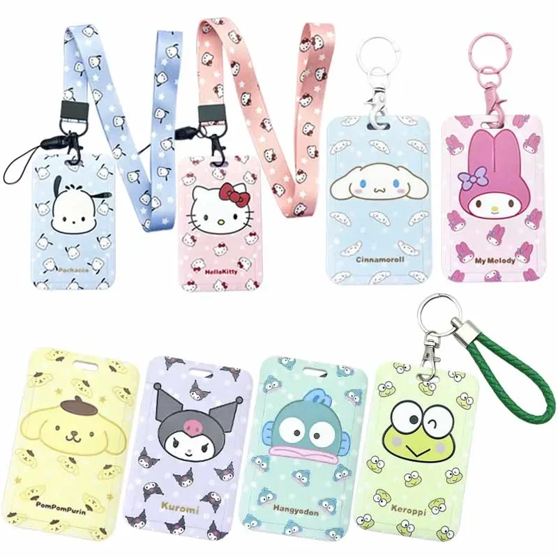 Sanrioed Cinnamoroll My Melody Kuromi Hangyodon мультяшный шнурок скользящая Обложка Фотокарта для