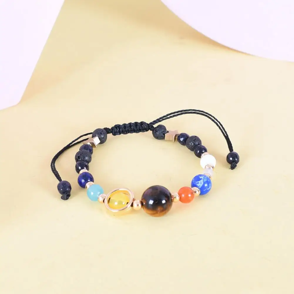 

Popular Planet Bracelet Jewelry Gift Planet Bangle Beaded Man Woman Cosmic Galaxy Solar System Woven Planet Bracelet Dress Up