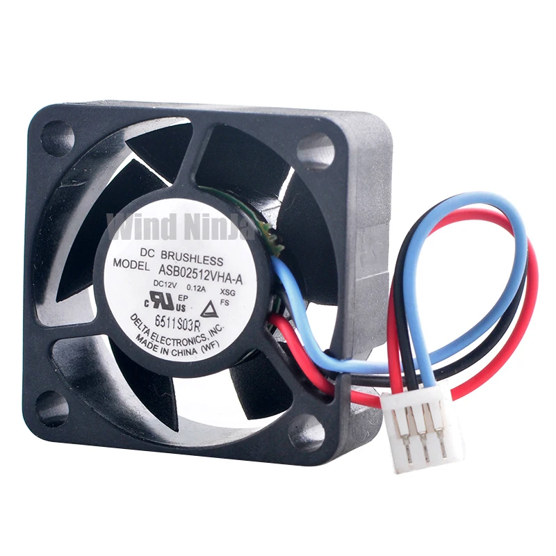ASB02512VHA-A 2 5 см 25 мм вентилятор 25x25x10 DC12V 0 12A 3-контактный микровентилятор охлаждения