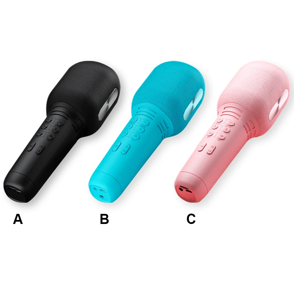 

High Fidelity Condenser Microphone Bluetooth-compatible Mic Noise Reduction Singing Equipment Household Supplies Pink