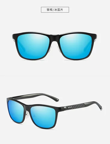 Мужские поляризационные солнцезащитные очки, зеркальные очки, квадратные спортивные солнцезащитные очки, мужские UV400, солнцезащитные очки для вождения, рыбалки, кемпинга