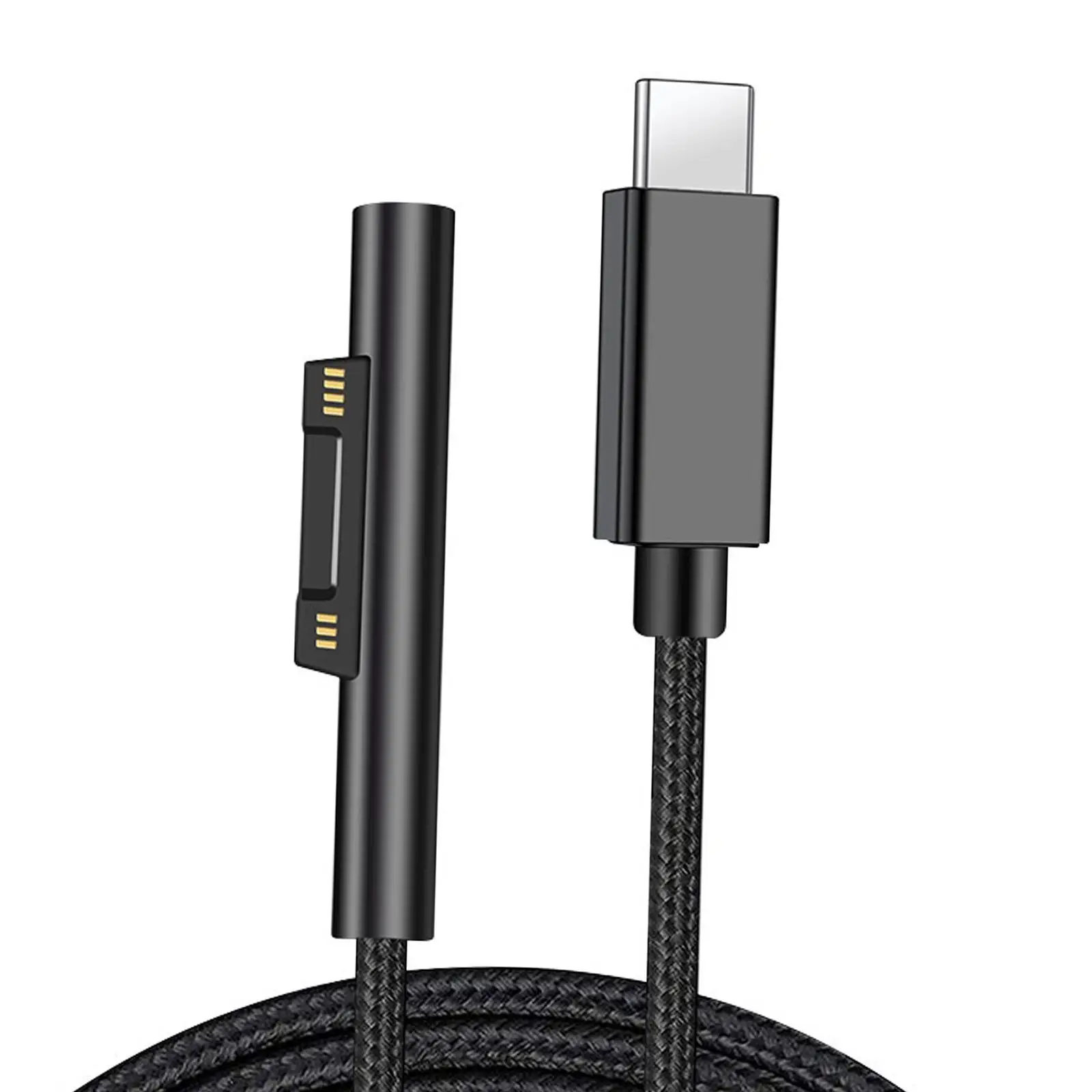 

Портативный зарядный кабель для ноутбука Тип C PD, разъем для ПК, силовые аксессуары, прочный для Microsoft Surface Book 1/2 Pro 3/4/5/6