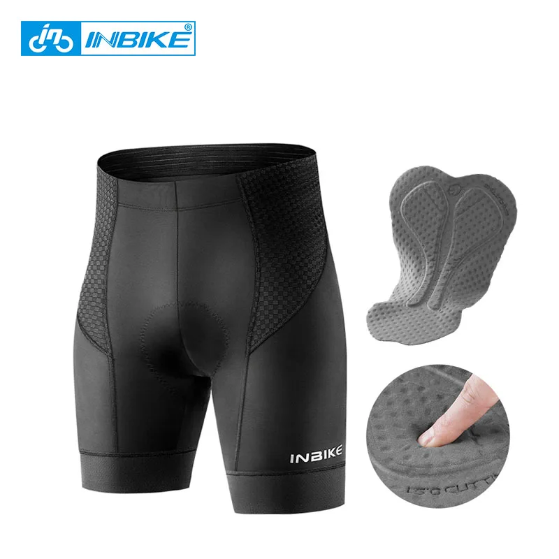 

INBIKE Pro Men's Cycling Shorts 3D Pad MTB Bike Shorts Breathable Reflection Shockproof Sport Fitness Road Bicycle Shorts SA004