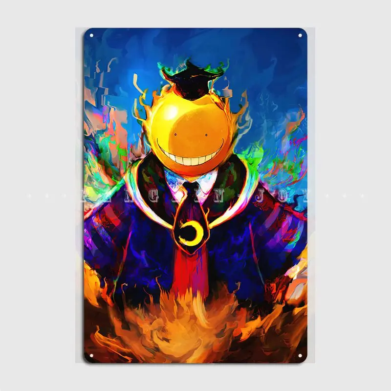 

Assassination Classroom Metal Plaque Poster Wall Decor Club Bar Cinema Living Room Customize Tin Sign Poster