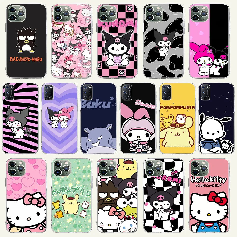 

KK-53 Sanrio Flexible TPU Case for Tecno Spark 5 6 7 Go 7P 8 8p 8C AIR 18Premier Pova Neo Pro