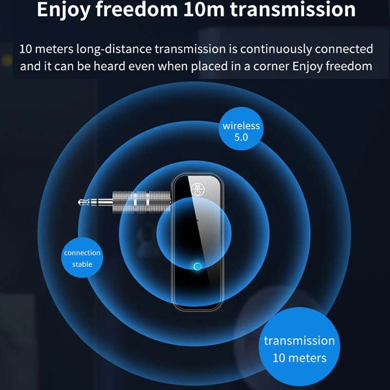 Bluetooth 5 0 передатчик приемник 2 в 1 Разъем беспроводной адаптер 3 мм аудио AUX для