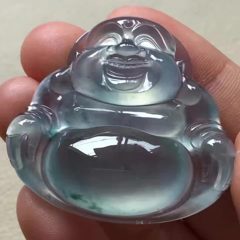 Плавающие цветы нефритовый кулон Будды из нефрита