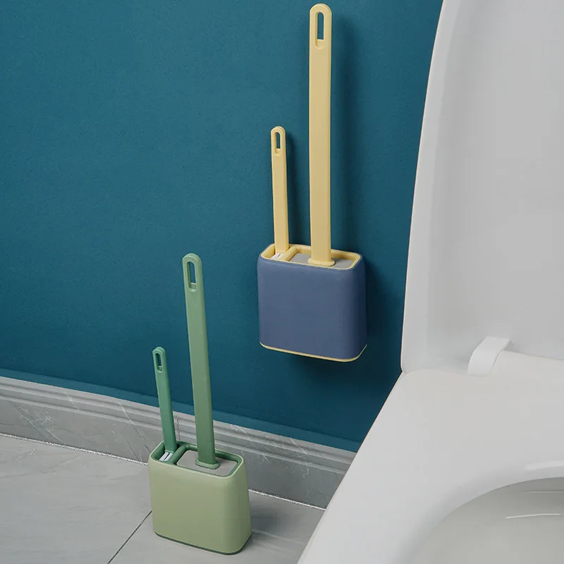 

Silicone Cute Holders Toilet Brush Wall Mounted Magic Brush Toilet Cleaning Household Silicone Escova Bathroom Cleaner AB50SZ