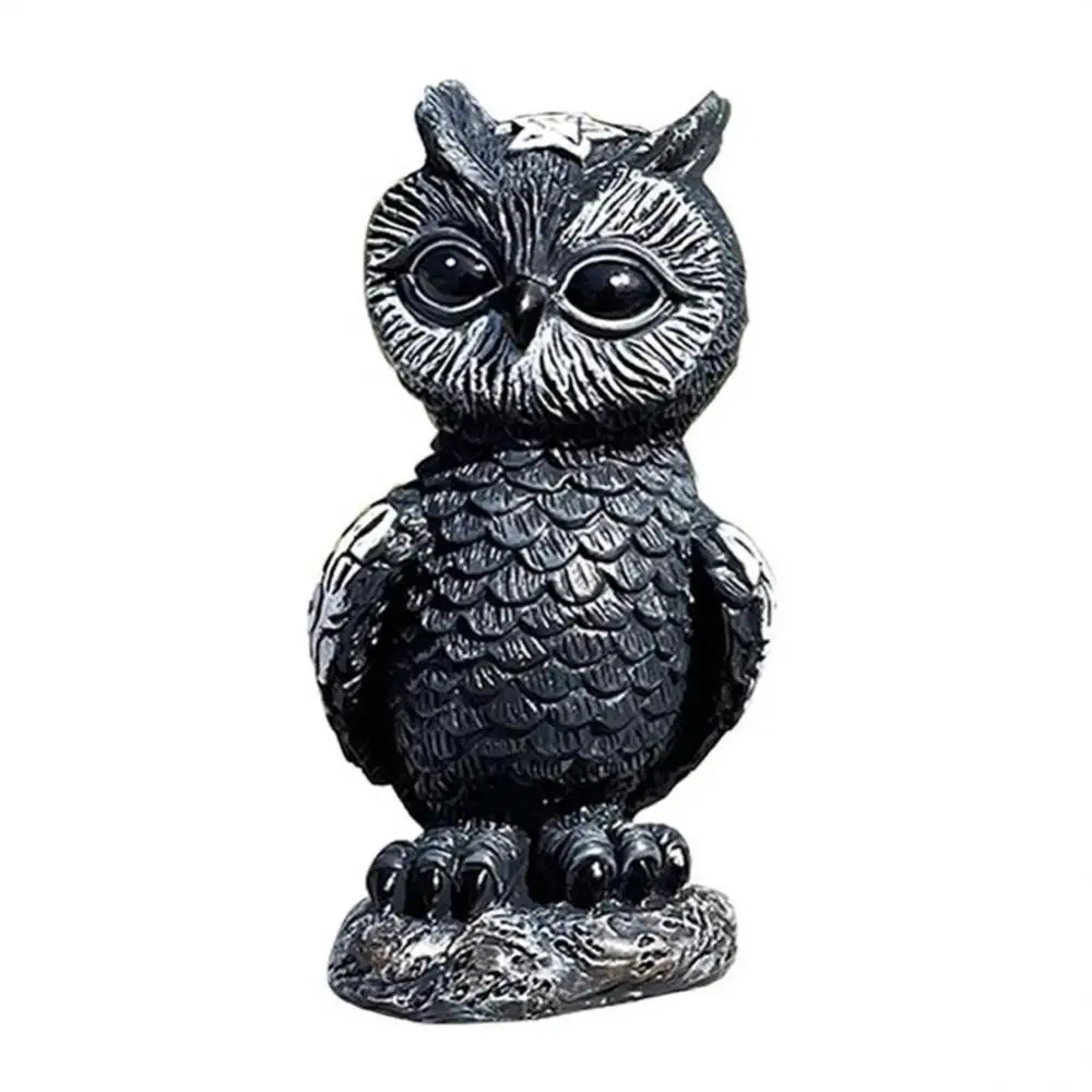 

Статуэтка Пасхальная Сова из смолы, скульптуры совы, животные, миниатюрные статуэтки, Декор для дома и сада