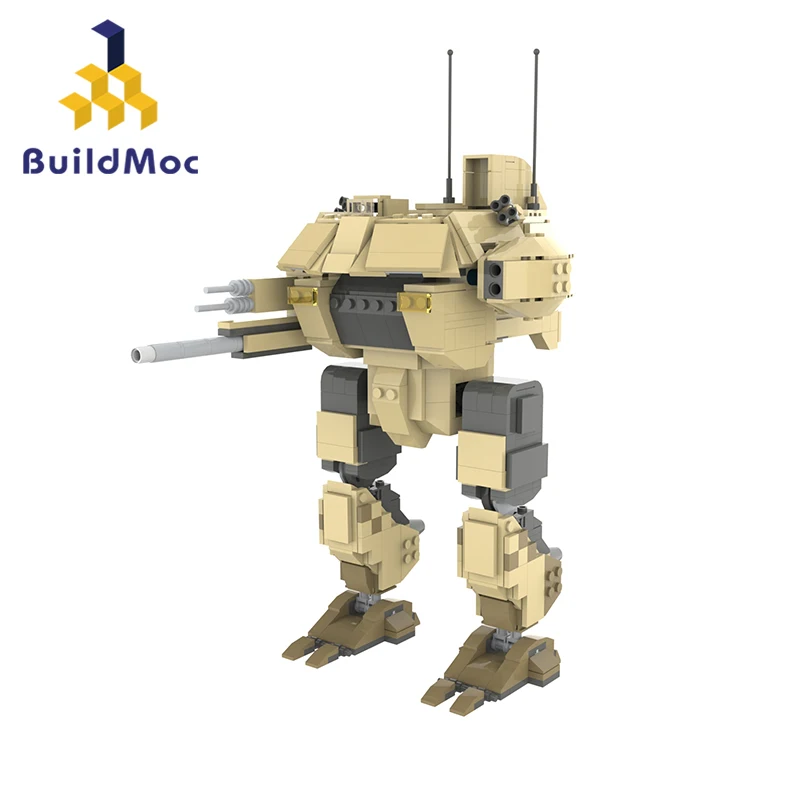

MOC Mecha Robot GDI Titan MK-1 (V3) Building Blocks Kit Desert Combat Walker For Command And Conquer Bricks Toys Children Gifts