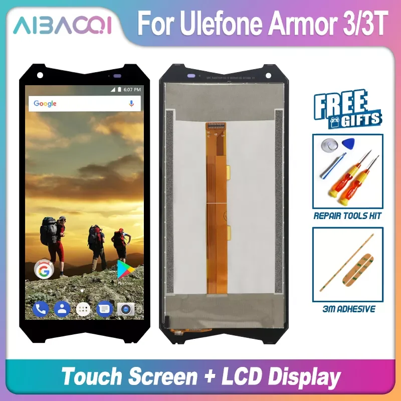 

AiBaoQi Brand New Touch Screen+LCD Display+Frame Assembly Replacement For Ulefone Armor 3 3T 5 X5 7 7E 8 Phone