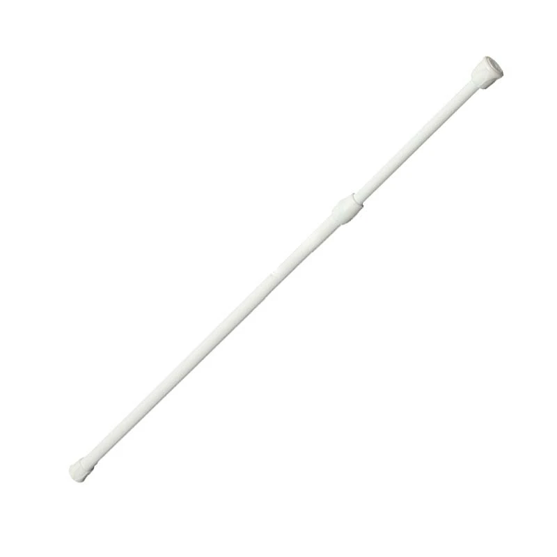 2X Spring Loaded Extendable Telescopic Net Voile Tension Curtain Rail Pole Rod Rods White 60 x 110cm |