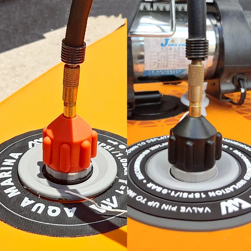 1PC Насосный адаптер для надувных каяков SUP Board водных видов спорта с воздушным клапаном для лодочных принадлежностей из нейлона, стойкого к износу.