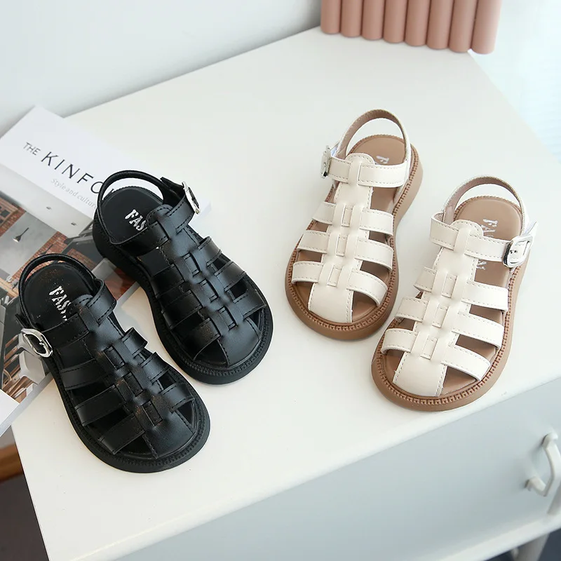 

Босоножки женские на низком каблуке, мягкие дышащие сандалии-гладиаторы бежевого цвета, модная обувь для девушек, весна-лето, 2022