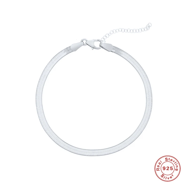 

Женский гибкий браслет змейка из серебра 925 пробы