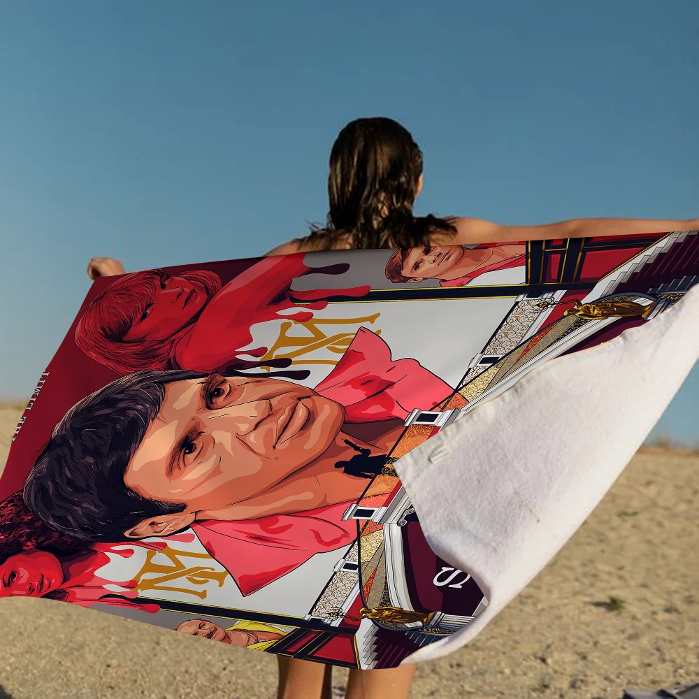 Scarface 1983 аниме пляжное полотенце для плавания мягкая впитывающая мочалка детские