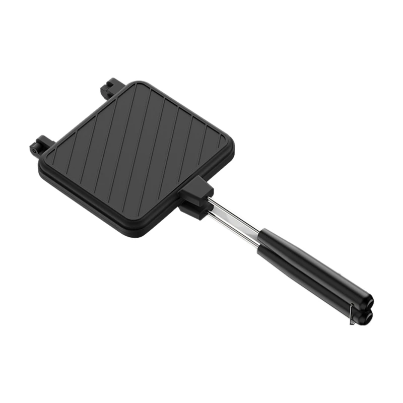 

Двухсторонняя сковорода с антипригарным покрытием, аппарат для жарки жареного на завтрак, для приготовления блинов, хлеба, тостов, кухонный инструмент