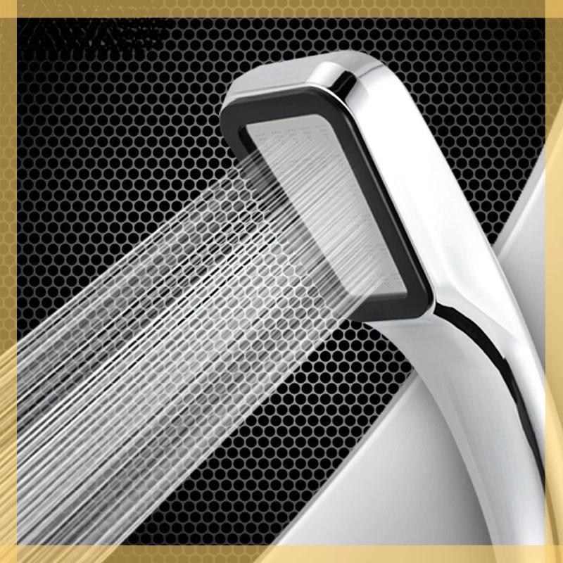 

ZhangJi 300 Holes High Pressure Rainfall Shower Head Water Saving 3 Color Chrome Black White Sprayer Nozzle Bathroom Accessories