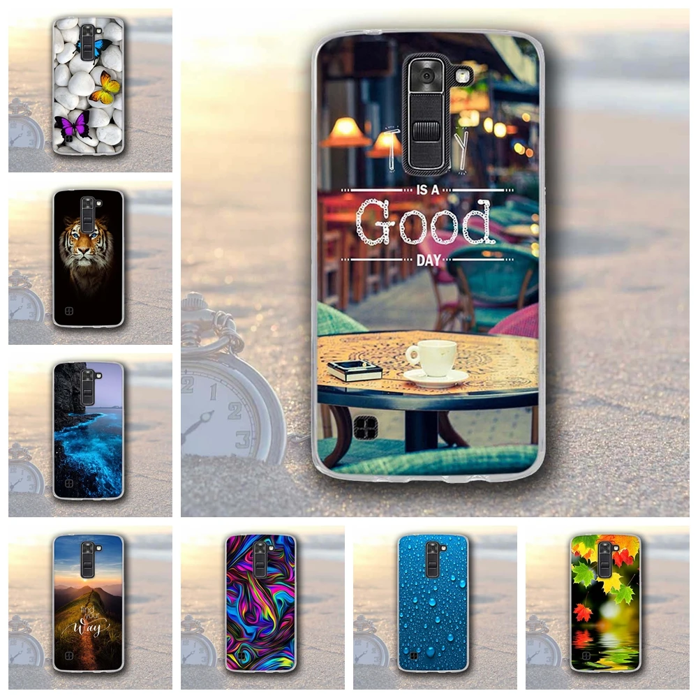 Новый мягкий силиконовый чехол для LG K7 / Tribute 5 LS675 / X210 X210DS телефон силиконовая задняя крышка для K7 K 7 сумки на.