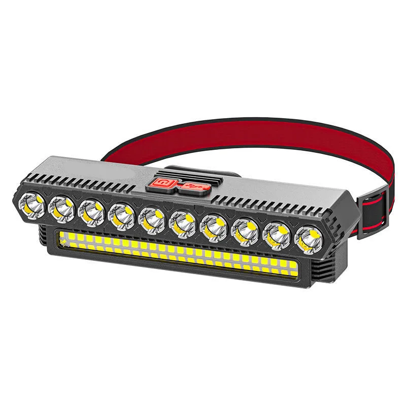 Индукционный налобный фонарь Головной со встроенным аккумулятором с USB для