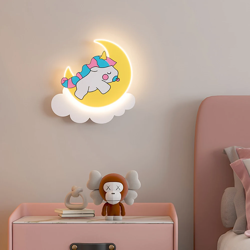 

LED Wall Lamp AC85-265V 11W Children's Room Wall Lamp Modern Simple With High Brightness LED Lighting Source