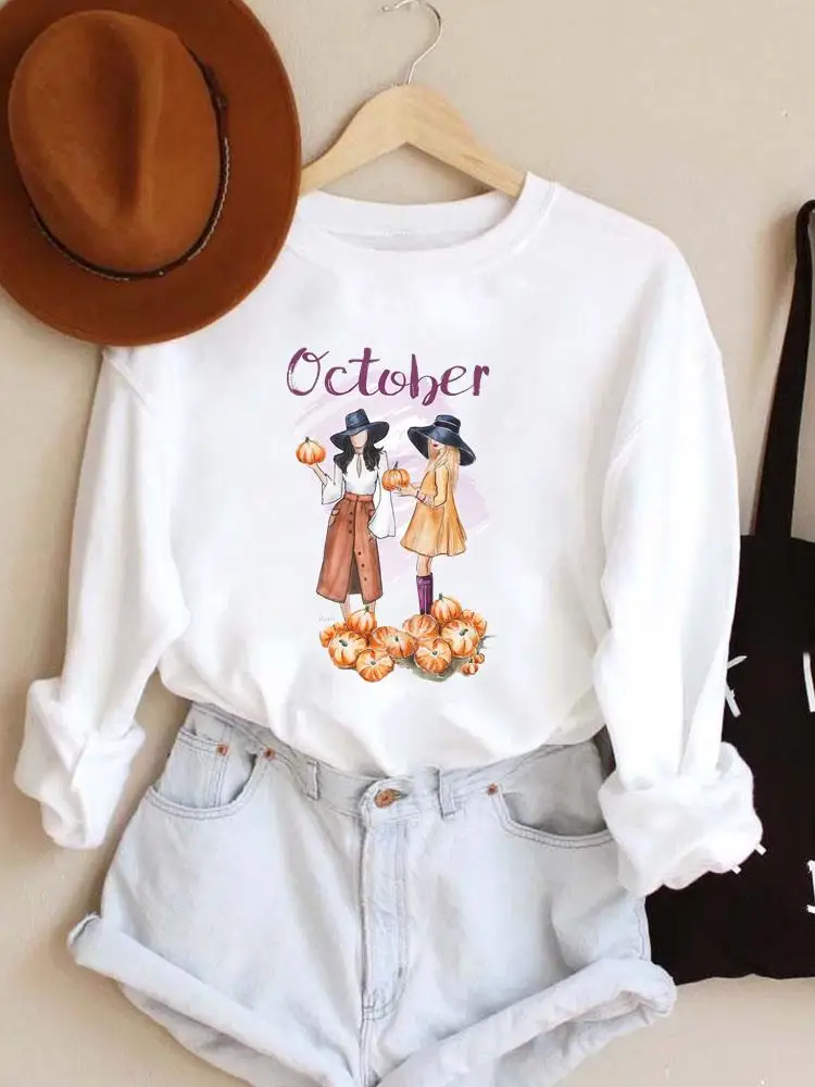 

Худи женское демисезонное с принтом в виде тыквы, на Хэллоуин