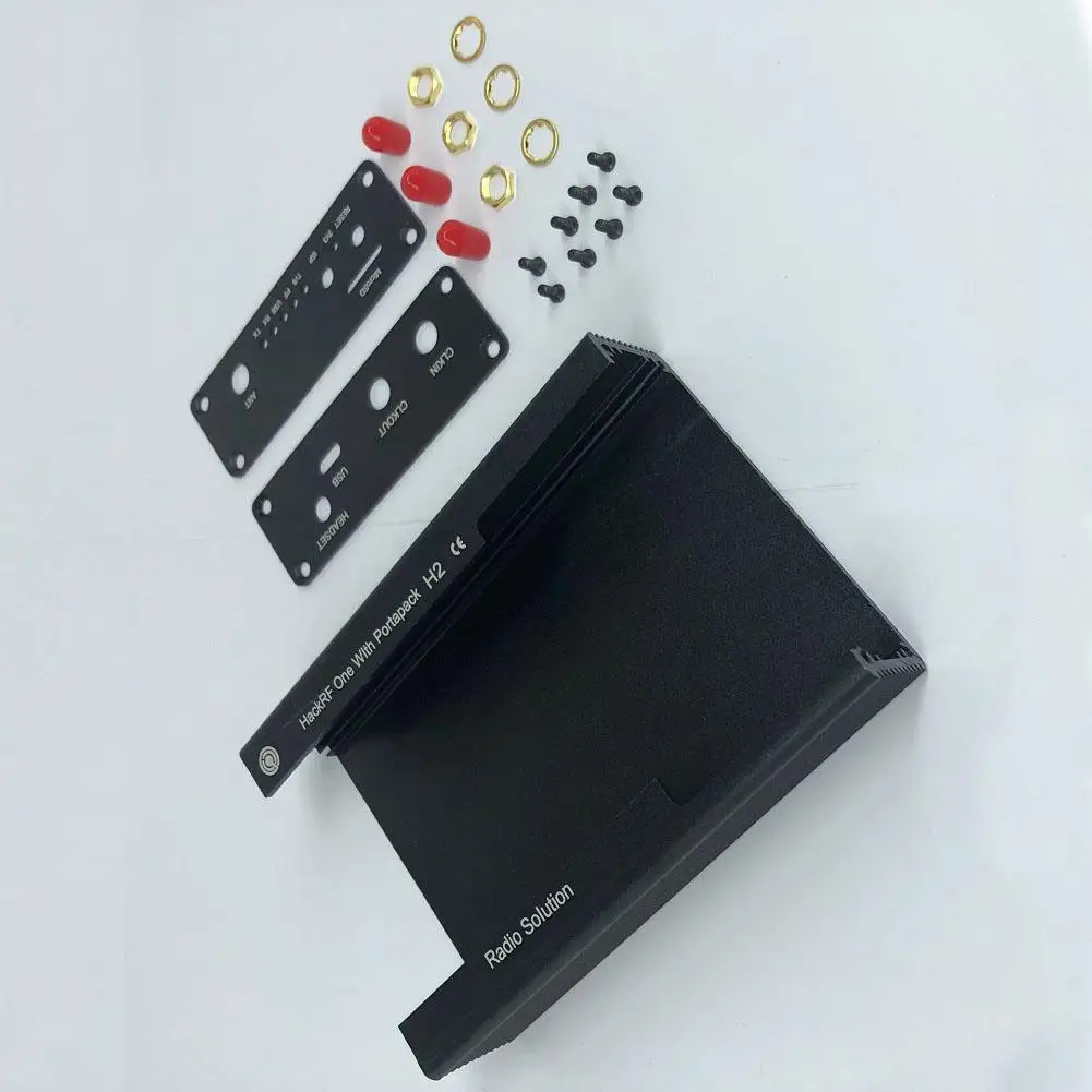 

Metal Case Black Aluminum Instrument Box Extruded Enclosure DIY Electronic Project Case for PORTAPACK H2 / HACKRF ONE SDR Radio