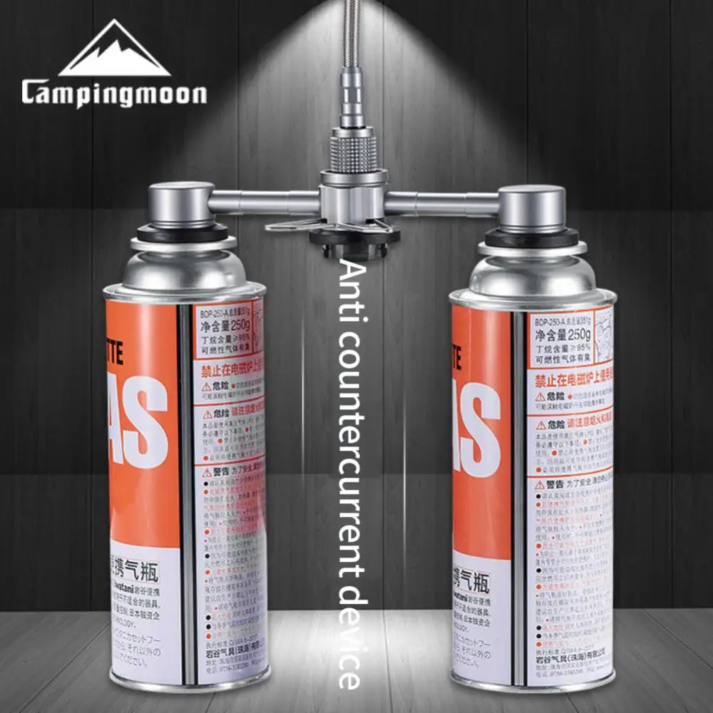 

CAMPINGMOON Z23 3-в-1 газовая экономия плюс коннектор для бензобака кемпинга Campingmoon уличный адаптер для бензобака плита аксессуары для газовой ламп...