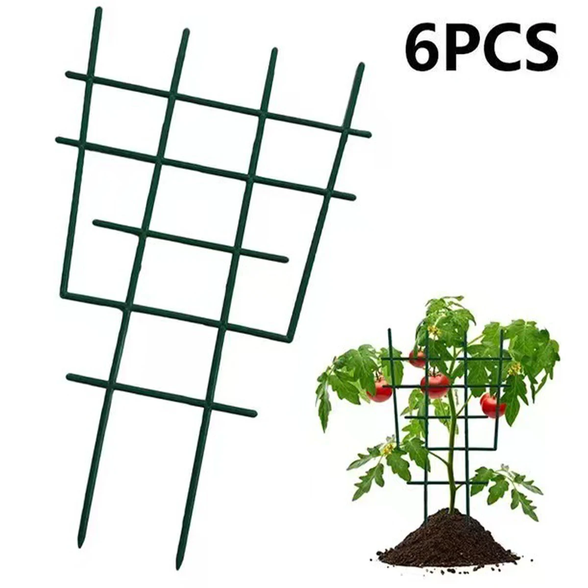 

6Pcs Plant Trellis Stackable Small Potted Plant Trellis Plastic Plant Climbing Trellis Reusable Flower Support Trellis Plant