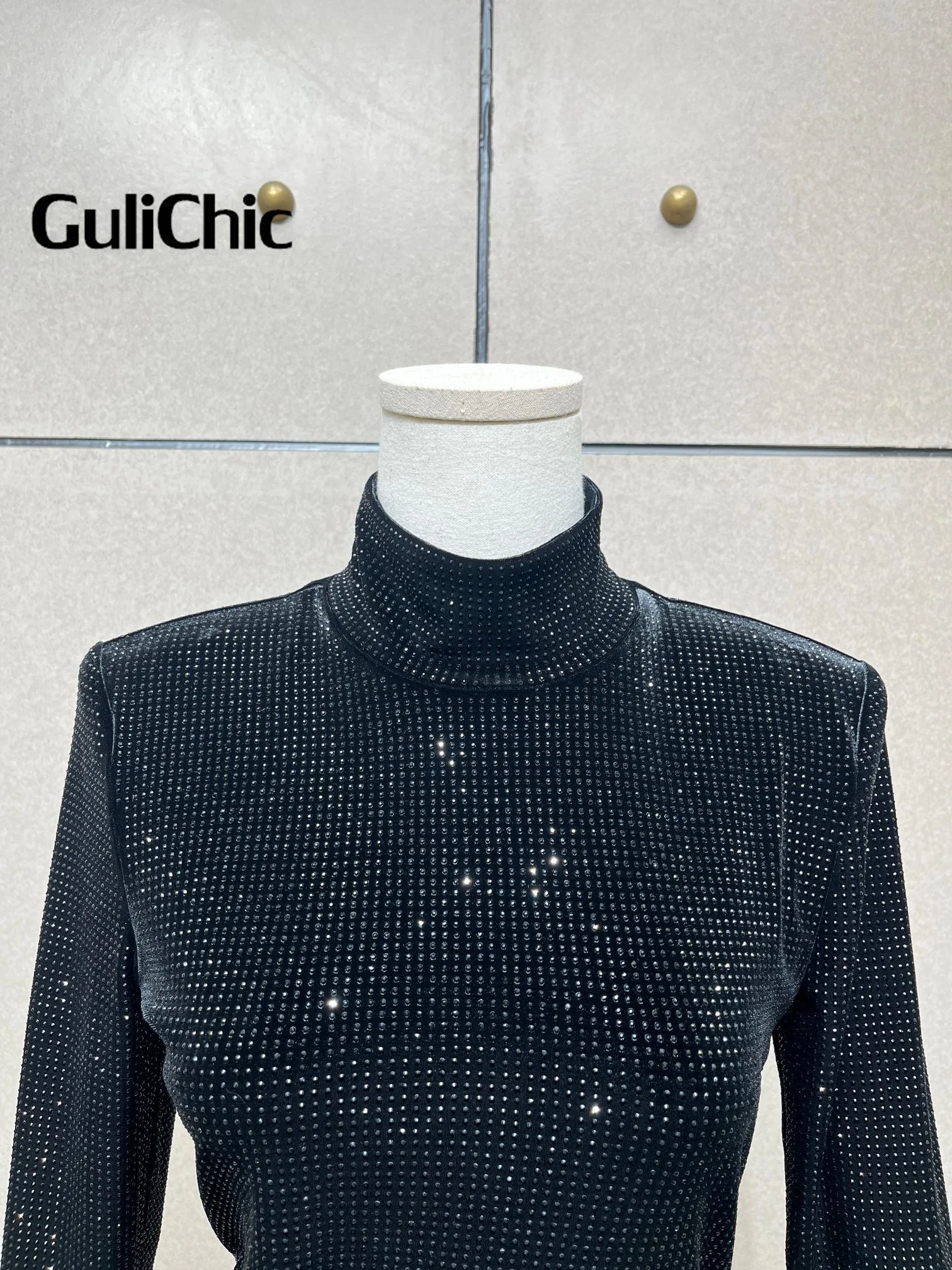 11.11 GuliChic сексуальное клубное вечернее асимметричное бархатное тонкое