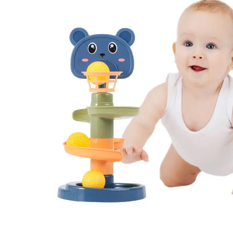 

Spiral Tower Toy Ball Drop Drop And Roll Swirling Tower Balls Ramp Whirling Stack And Toss Game For Toddlers Activity Toys