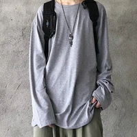 korean fashion long sleeve men sweatshirt hip hop punk casual harajuku oversized t shirt student vintage streetwear clothing top