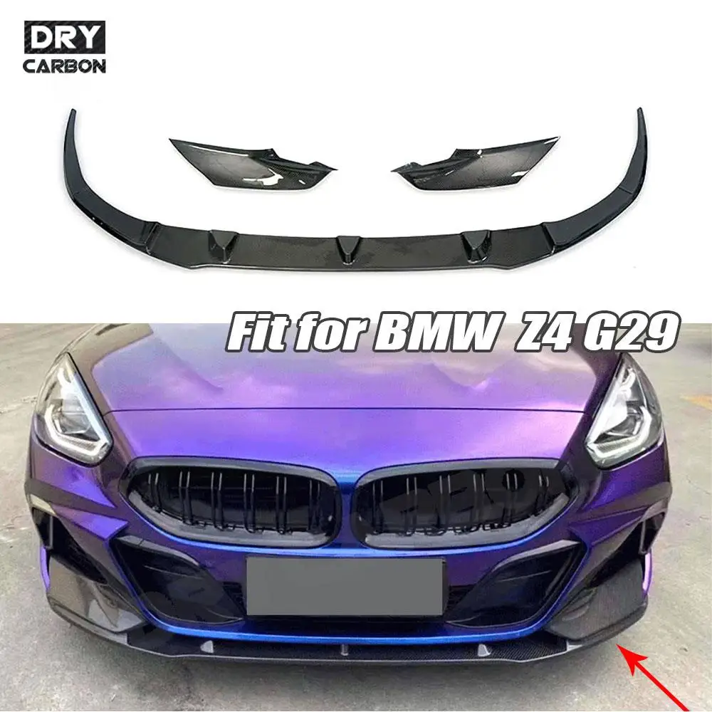 

Carbon Fiber Front Bumper Lip Spoiler Bodykits for BMW Z4 G29 M Sport 2019 - 2021 Car Splitters Spoiler Side Aprons Accessories