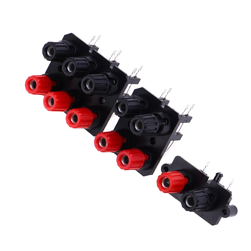 

2 4 6 Positions Bend Pin External Audio Jack Speaker Amplifier Banana Plug 4mm Socket Connector Screw Post Terminal Block 1pc