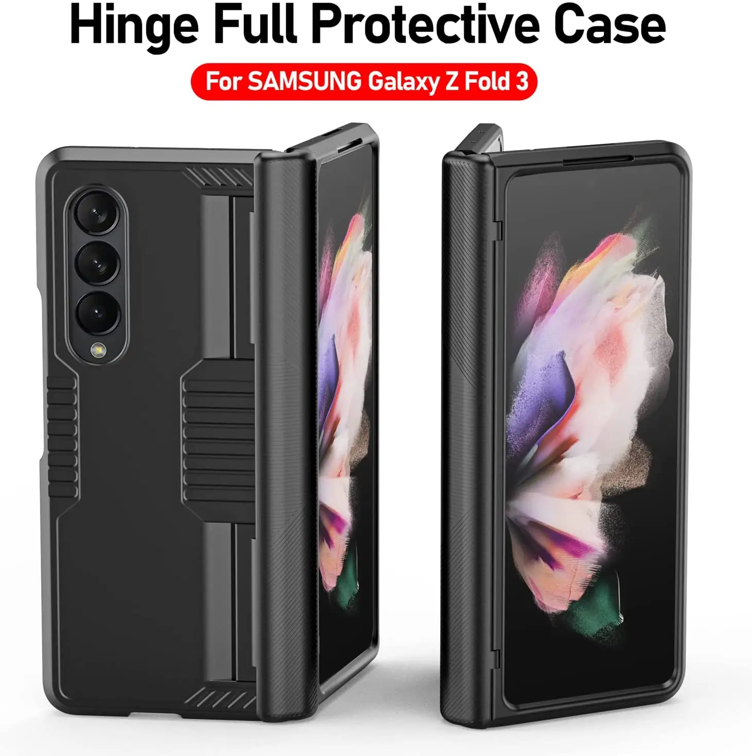 rugged cover for samsung galaxy z fold 3 case semi automatic hinge protective heavy duty anti fall case for galaxy z fold 3 free global shipping