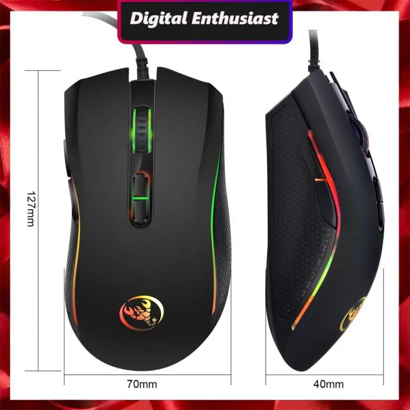 Мышь Компьютерная эргономичная регулируемая, 3200dpi, Usb