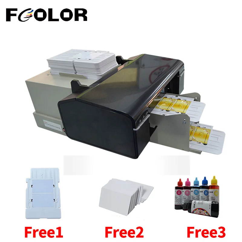 

Fcolor Factory Direct Sale Digital Business Membership Card PVC ID Card Printer For PVC Card DVD Pigment Ink Inkjet Printing